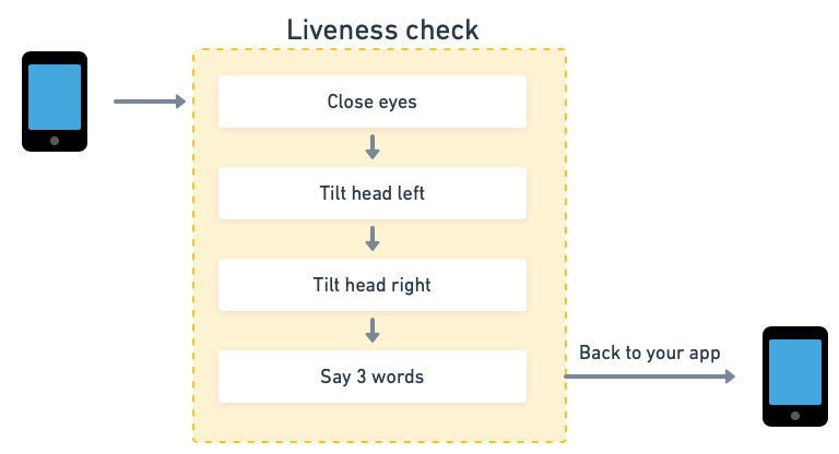 Liveness example flow